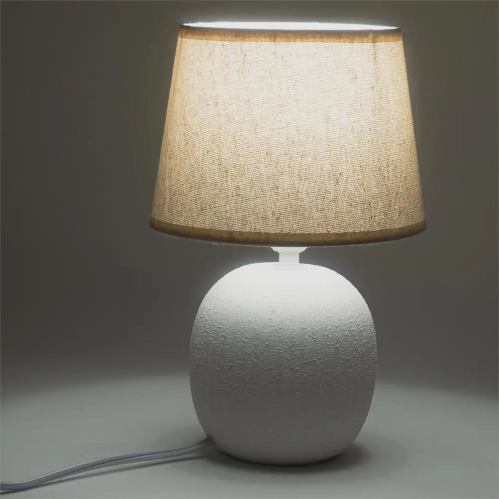 Ceramic  Lamp  White - PABOOM