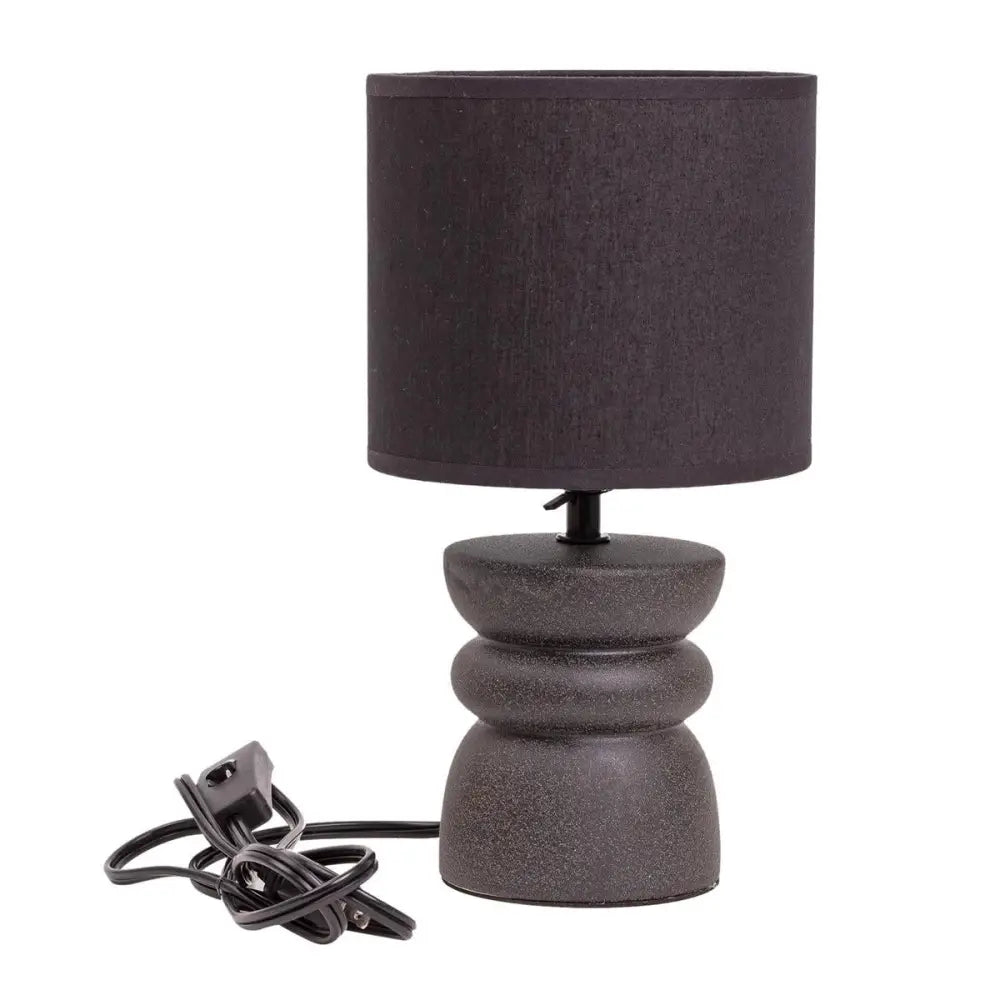Ceramic Lamp With Black Shade - PABOOM