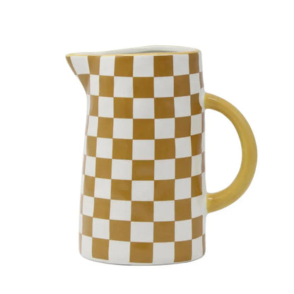 Checkered Ochre Pitcher - PABOOM