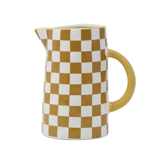 Checkered Ochre Pitcher - PABOOM