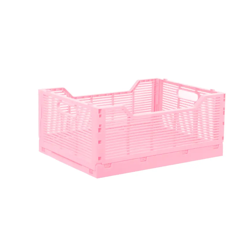 Collapsible Storage Crate - Bubblegum Pink / Large