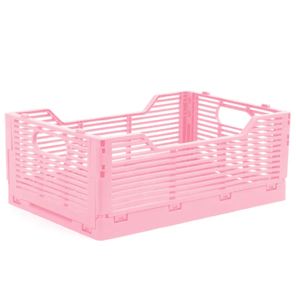 Collapsible Storage Crate - Ballet Pink / Large