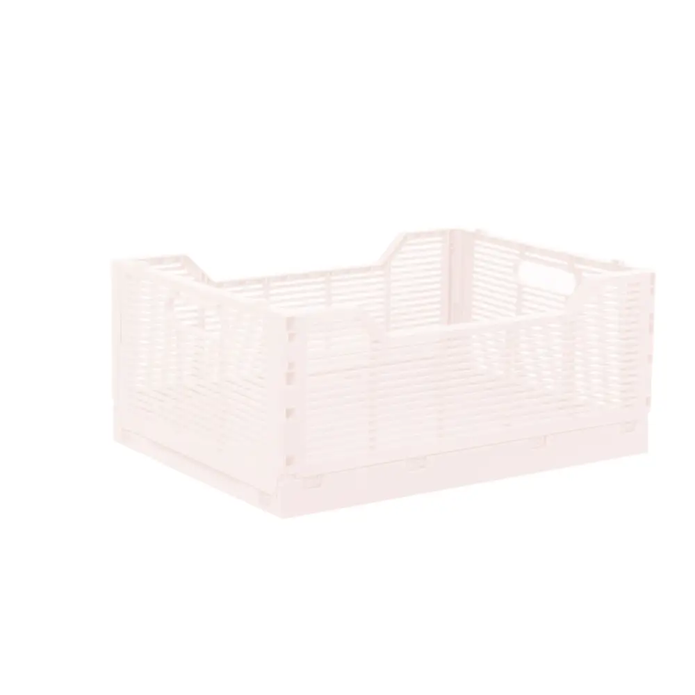 Collapsible Storage Crate - Ballet Pink / Small