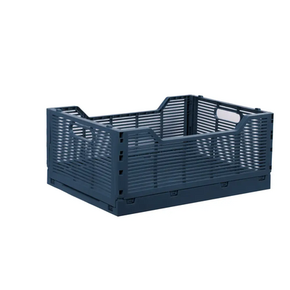 Collapsible Storage Crate - Navy / Large