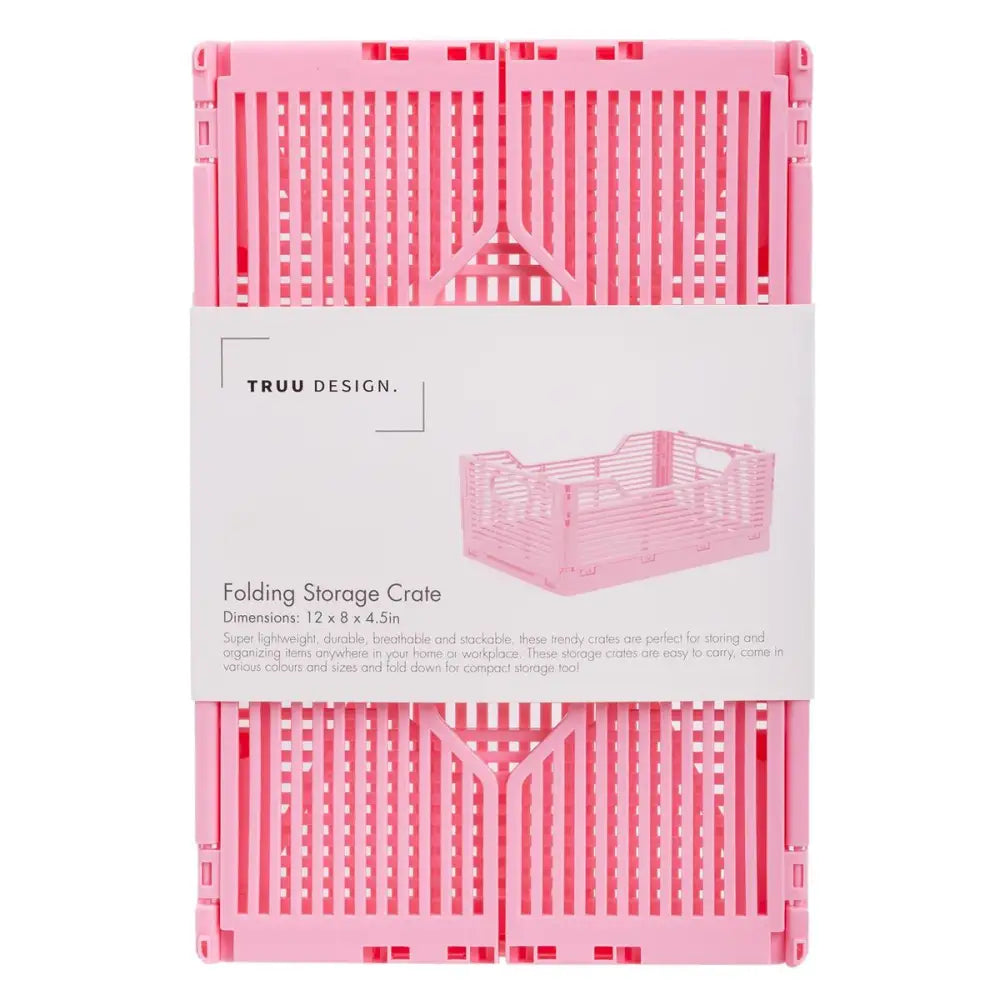 Collapsible Storage Crate - Ballet Pink / Large