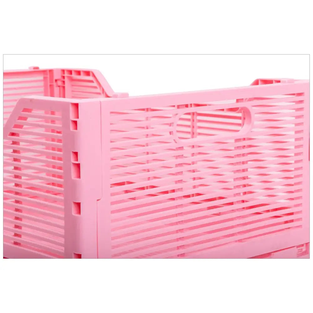 Collapsible Storage Crate - Bubblegum Pink / Large