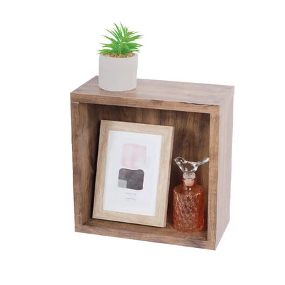 Cubbi Wall Shelf Walnut - PABOOM