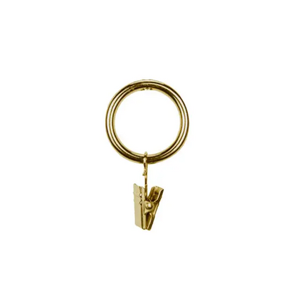 Curtain Clip Rings - Ant. Brass