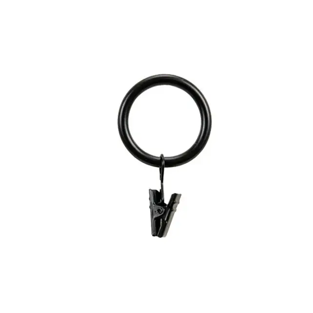 Curtain Clip Rings - Brushed Silver