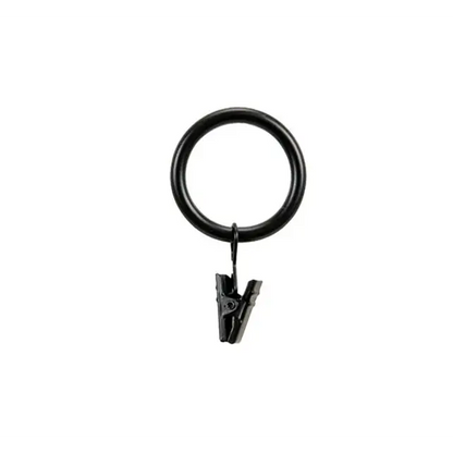 Curtain Clip Rings - Brushed Silver