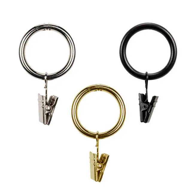Curtain Clip Rings - Matte Black