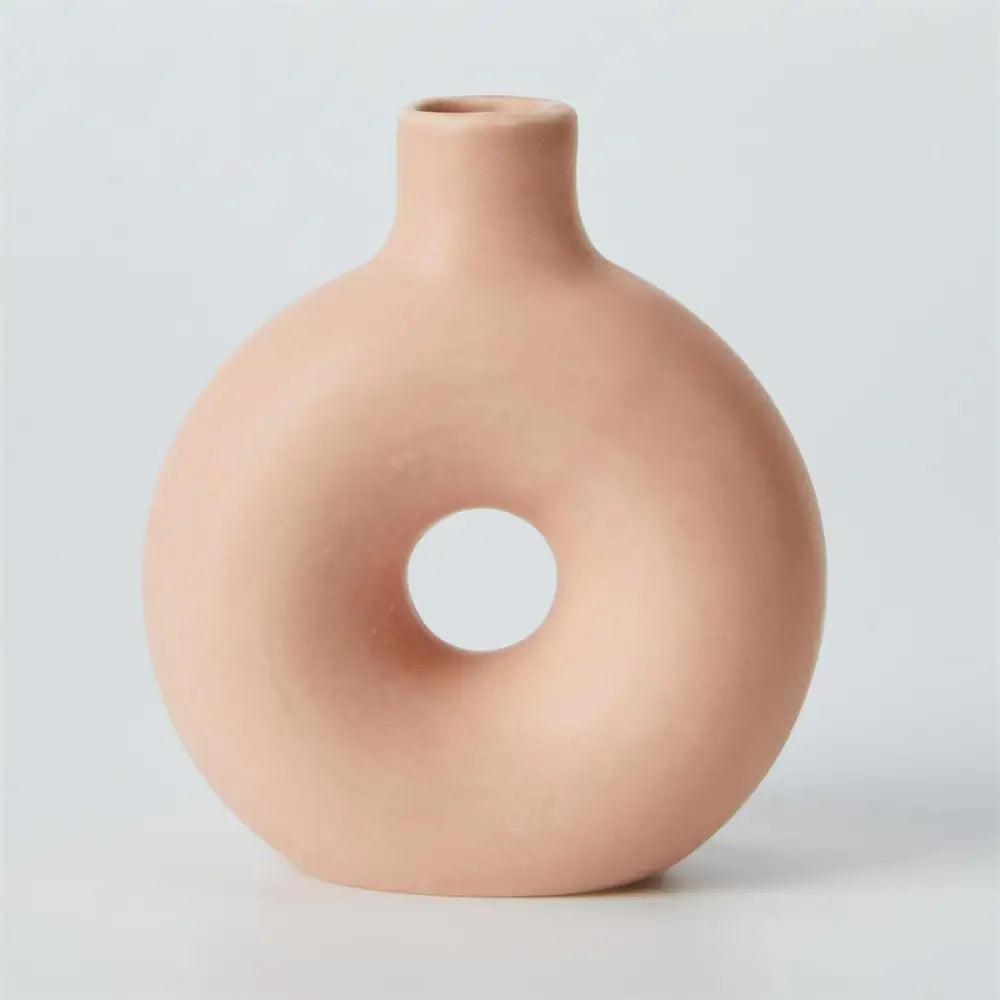 Donut Shape Mini Vase Pink - PABOOM