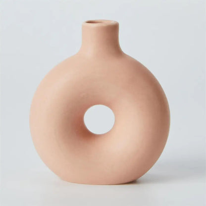 Donut Shape Mini Vase Pink - PABOOM