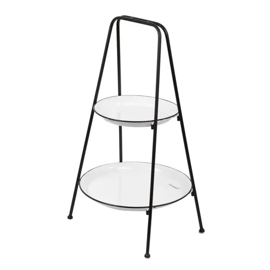 Farmhouse Enamelled 2-Tier Stand - PABOOM