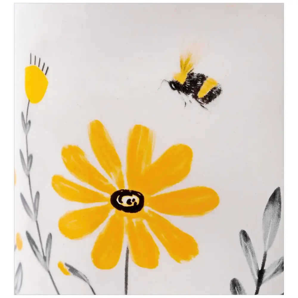 Floral Bee Ceramic Mug - PABOOM