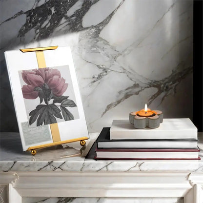 Flower Tea Light Holder White - PABOOM