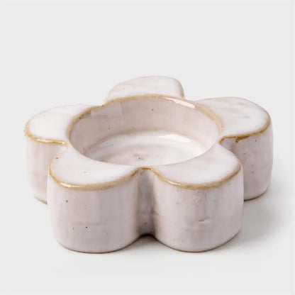 Flower Tea Light Holder White - PABOOM