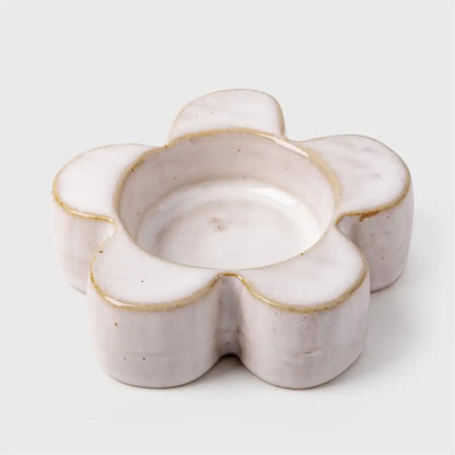 Flower Tea Light Holder White - PABOOM