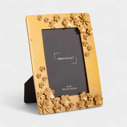 TRUU DESIGN - Gold 3D Blossoms Photo Frame