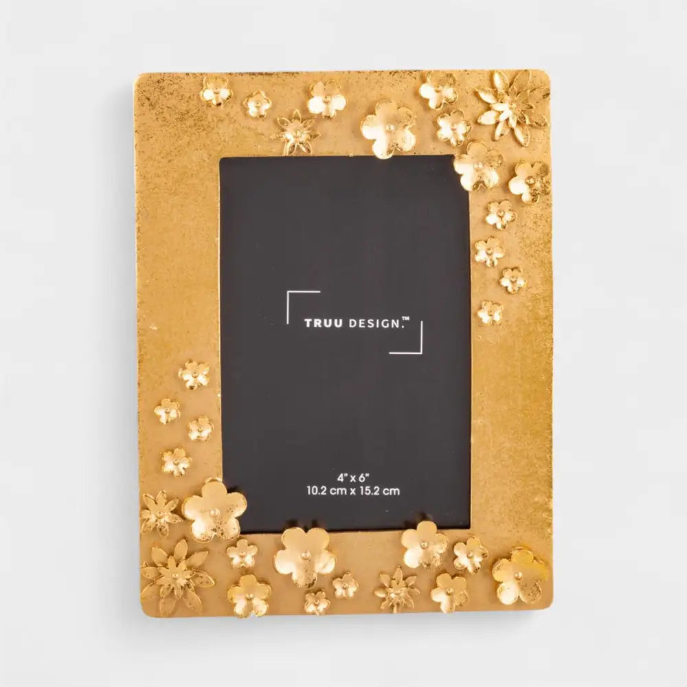 TRUU DESIGN - Gold 3D Blossoms Photo Frame