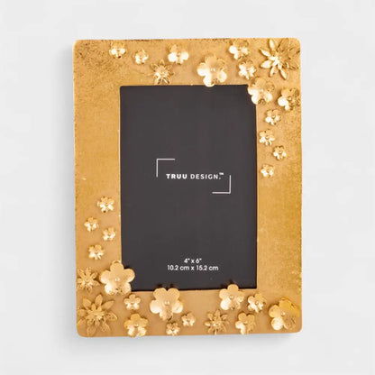 TRUU DESIGN - Gold 3D Blossoms Photo Frame