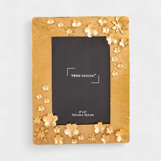 TRUU DESIGN - Gold 3D Blossoms Photo Frame