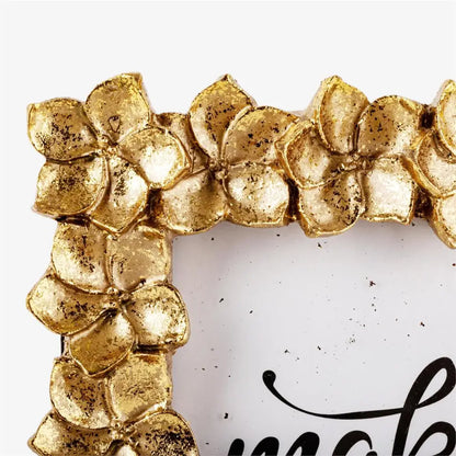 Gold 3D Flower Photo Frame - PABOOM