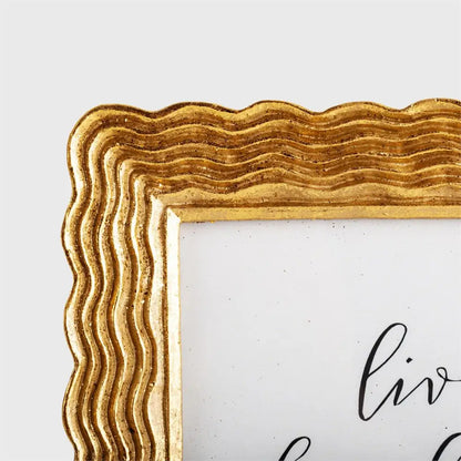 Gold 3D Wavy Photo Frame - PABOOM