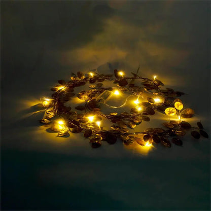 Gold Leaves String Lights - PABOOM