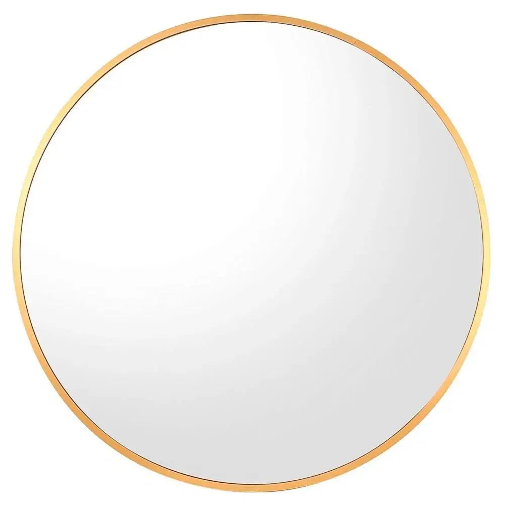 Gold Round Metal Mirror - PABOOM