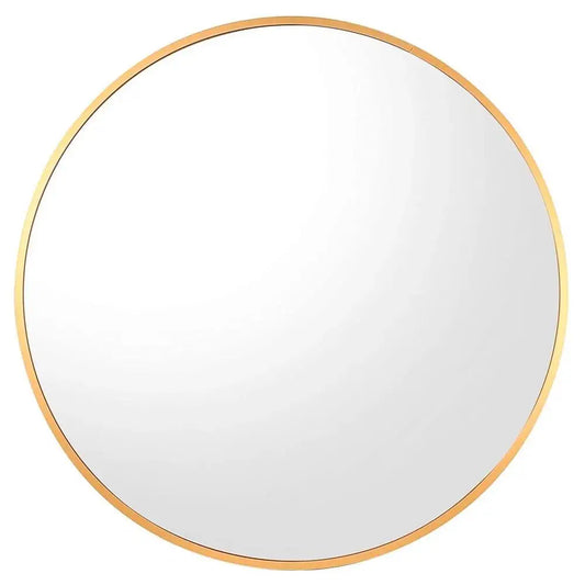 Gold Round Metal Mirror - PABOOM