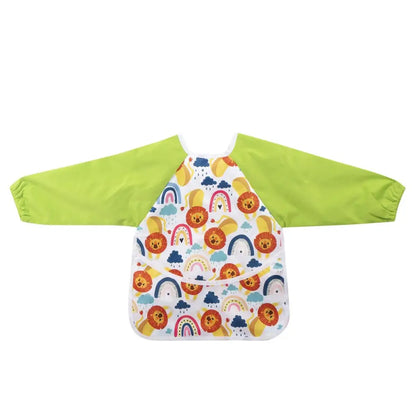Green Lions Sleeved Bib - PABOOM
