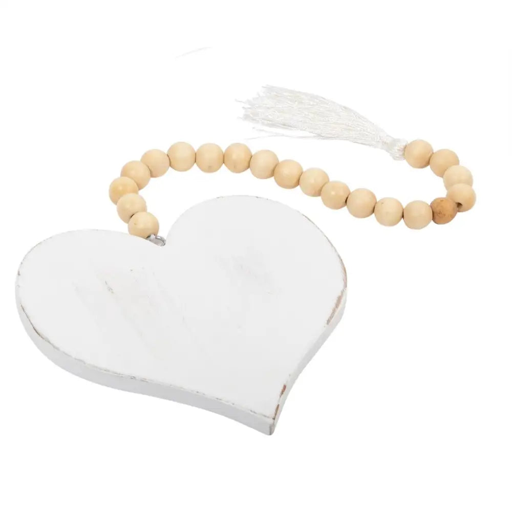 Heart Wood Bead Garland - PABOOM