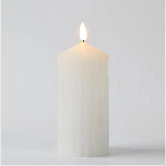 LED Taper Top Pillar Candle Large - PABOOM