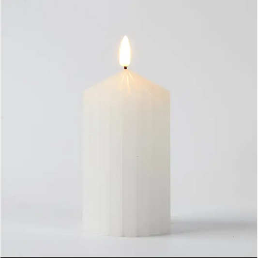 LED Taper Top Pillar Candle Medium - PABOOM