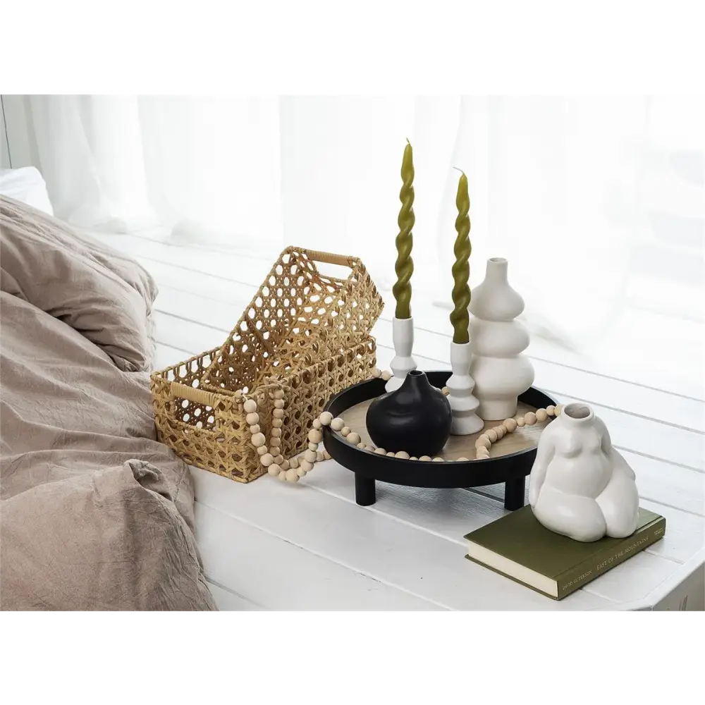 Matte Black Ceramic Vase - PABOOM