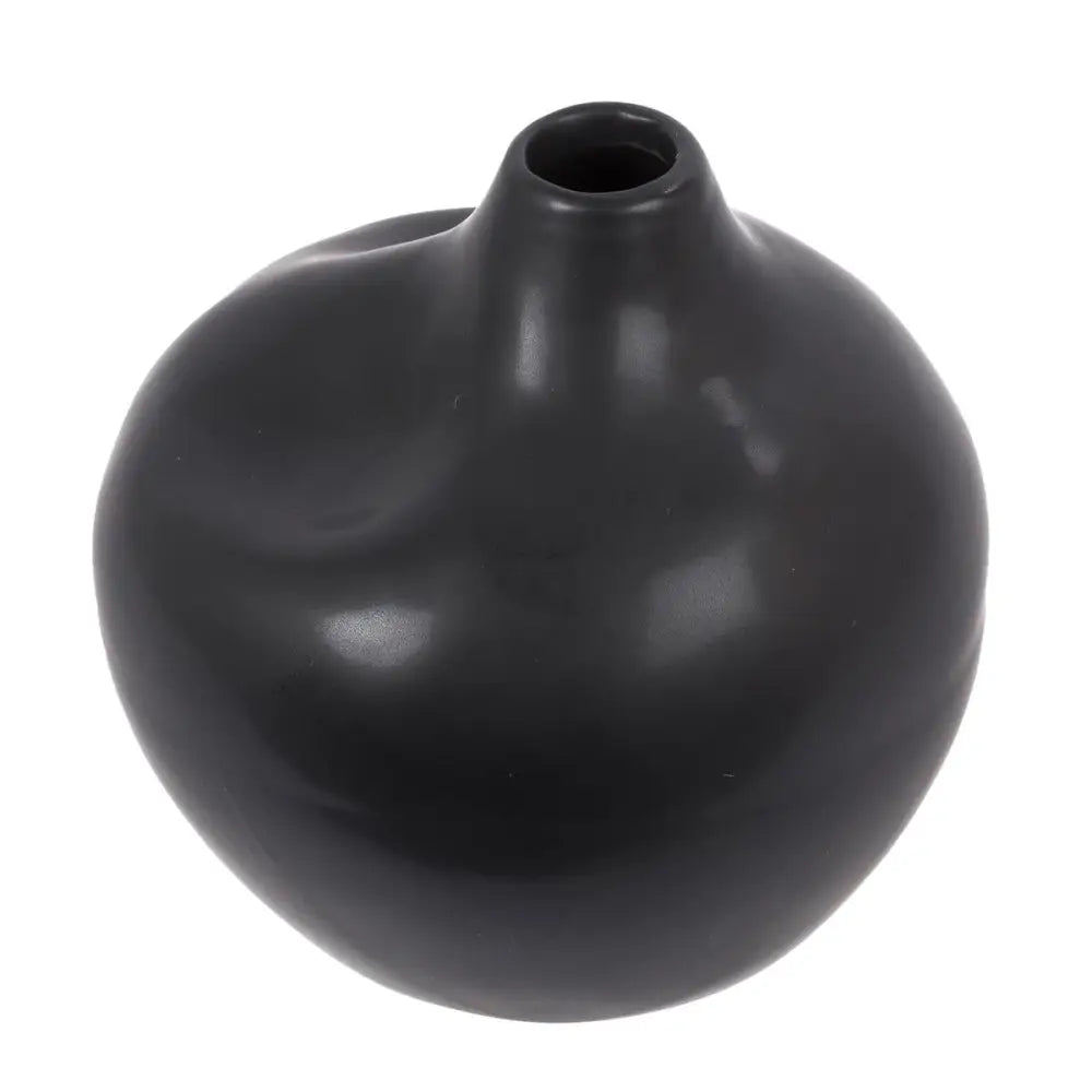 Matte Black Ceramic Vase - PABOOM