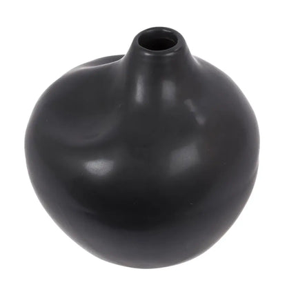 Matte Black Ceramic Vase - PABOOM