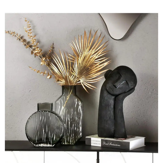 Matte Black Head Sculpture - PABOOM