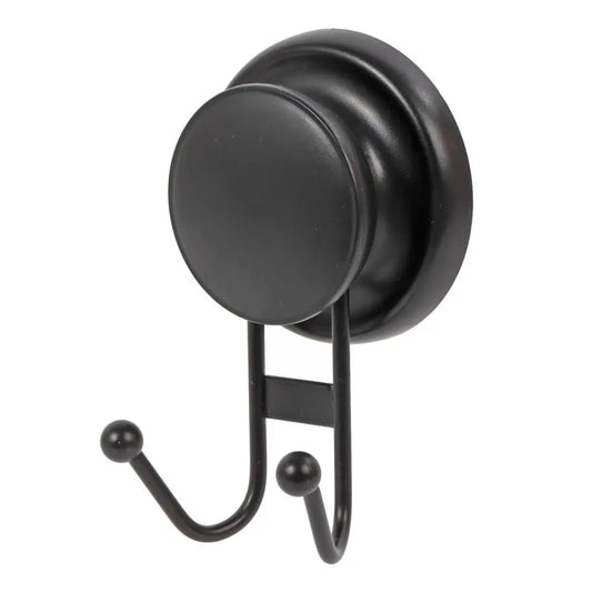 Matte Black Suction Double Hook - PABOOM