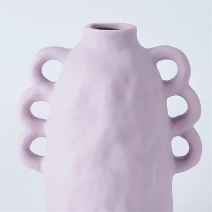 Matte Lavender Vase with Loops - PABOOM