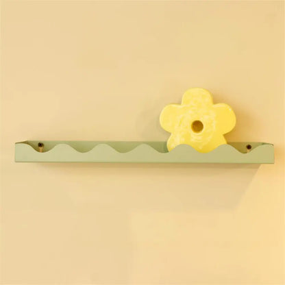 Metal Wiggle Edge Wall Shelf Seafoam - PABOOM