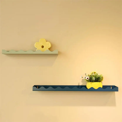 Metal Wiggle Edge Wall Shelf Seafoam - PABOOM