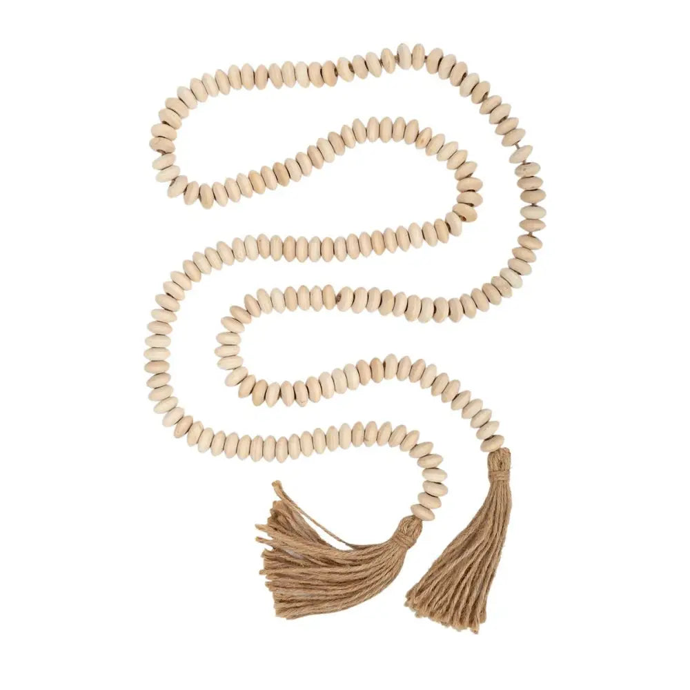 Natural Wood Bead Garland - PABOOM