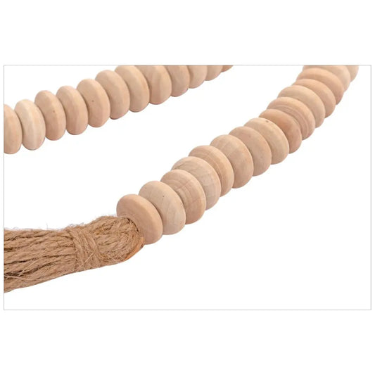 Natural Wood Bead Garland - PABOOM