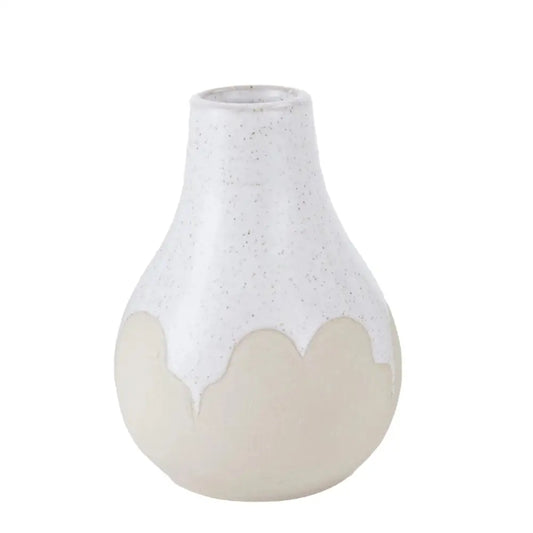 Off Whit Drip Glaze Vase - PABOOM