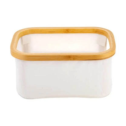 CTG Brands - Storage Basket Bamboo&Oxford 11.8x8x5.5’’