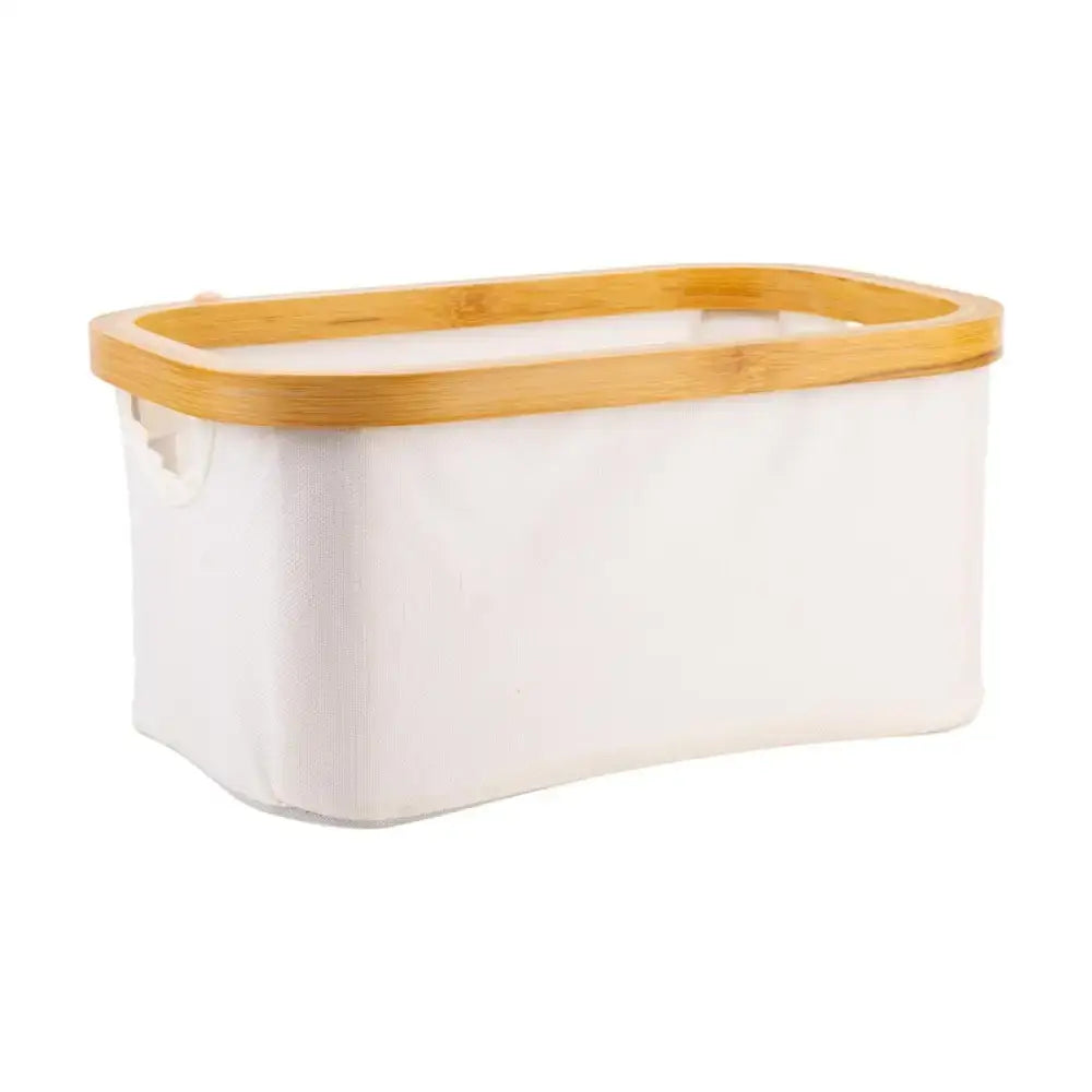 CTG Brands - Storage Basket Bamboo&Oxford 11.8x8x5.5’’
