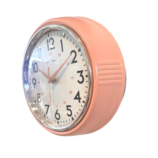 TRUU DESIGN - Pink Chrome Bezel Wall Clock