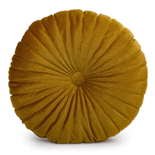 Pintuck Golden Round Cushion - PABOOM